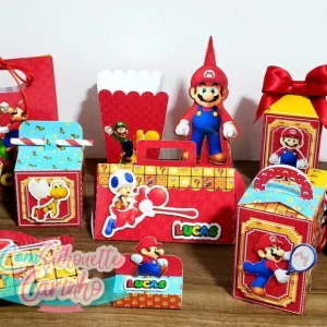 Arquivo Silhouette Mario Bros Studio e Pdf