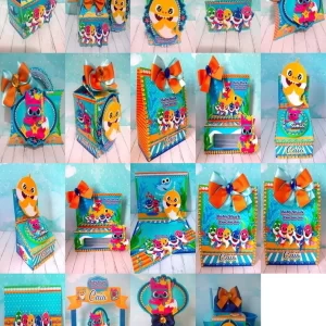 Festa Digital Baby Shark Studio, Png e Pdf