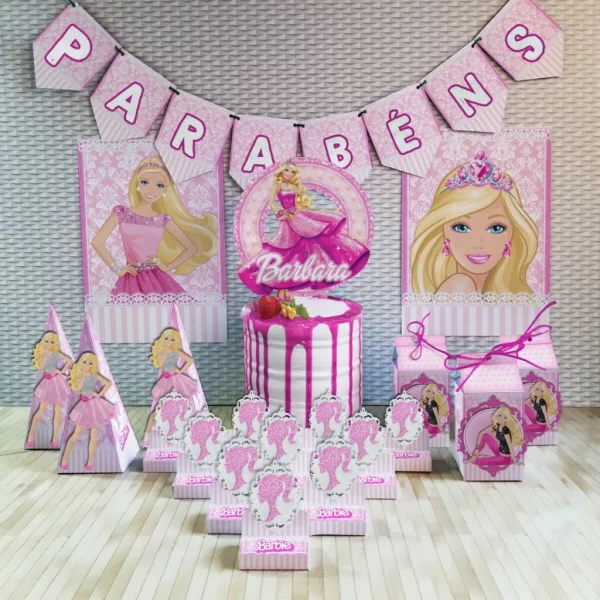 Arquivo de Festa Barbie Studio, Png e Pdf