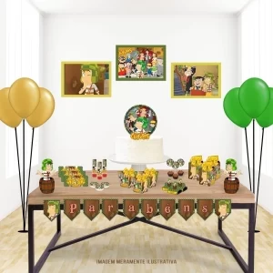 Arquivo digital Studio e PDF para Silhouette com tema Chaves, ideal para decoração de festas.