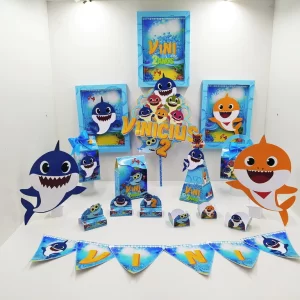 Kit Digital Baby Shark Studio, Png e Pdf