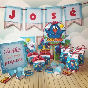 Kit Digital Galinha Pintadinha Studio, Png e Pdf