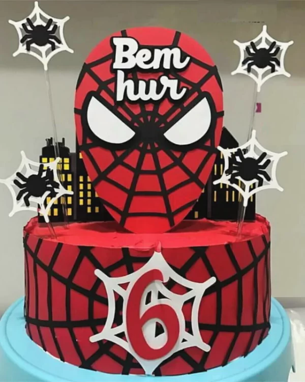 Topo de Bolo Homem Aranha Studio