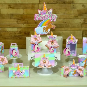 Arquivo de Corte Unicórnio Rosa Studio e Pdf