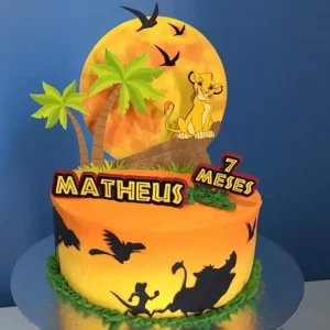 Festa Digital Topo de Bolo Rei Leão Studio