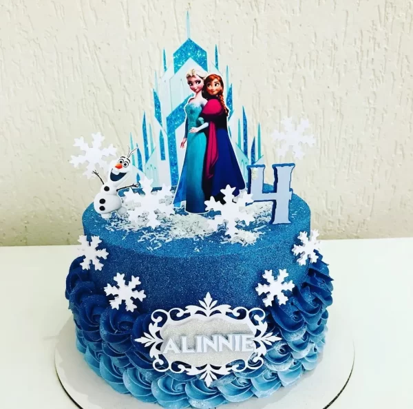 Festa em Casa Topo De Bolo Frozen Studio