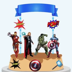 Arquivo Bolo dos Vingadores Simples Studio