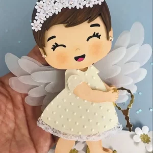 Arquivo Corte Batizado Menina Studio