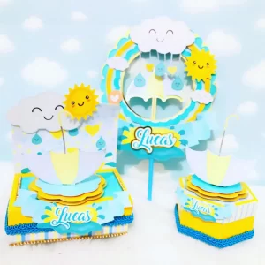 Arquivo Corte Chuva de Amor Azul Studio e Pdf