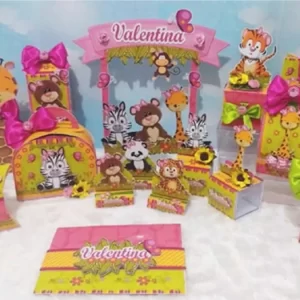 Arquivo Corte Silhouette Safari Rosa Studio