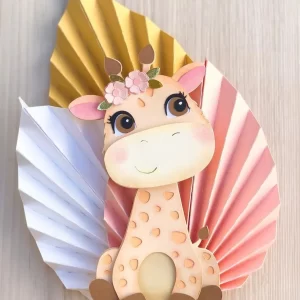 Arquivo Corte Topo de Bolo Girafinha Studio