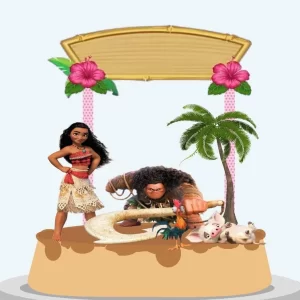 Arquivo Corte Topo de Bolo Moana Studio