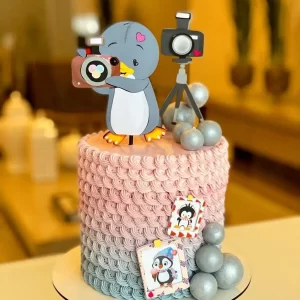 Arquivo Corte Topo de Bolo Pinguim Studio