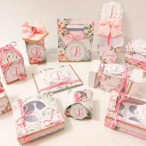 Arquivo Digital Floral Rosa Studio e Pdf