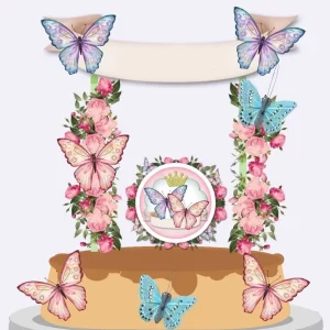 Arquivo Digital Topo de Bolo Floral Studio