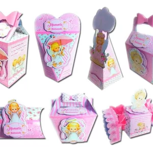 Arquivo Silhouette Batizado Rosa Studio