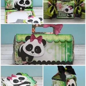 Arquivo Silhouette Panda Menina Studio