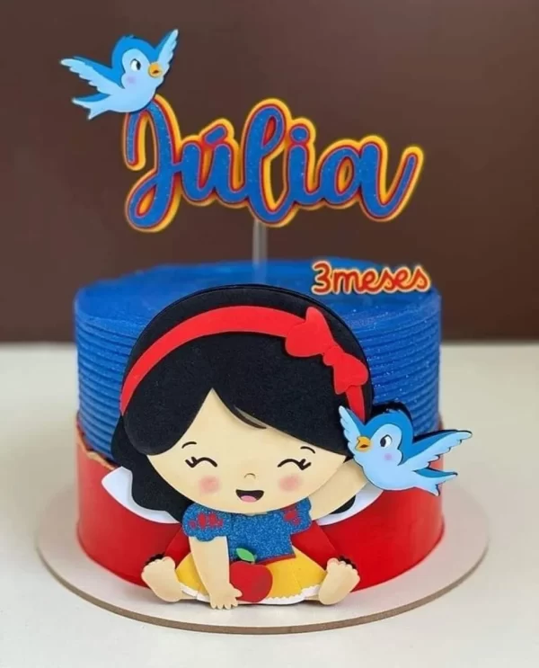 Arquivo Topo Bolo Branca de Neve Cute Studio