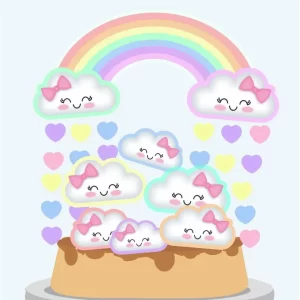 Arquivo Topo Bolo Chuva Amor Studio