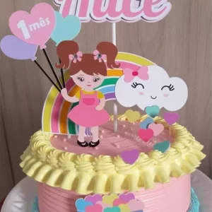 Arquivo Topo Bolo Chuva De Amor Rosa Studio