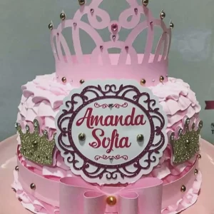 Arquivo Topo Bolo Princesa Coroa Studio