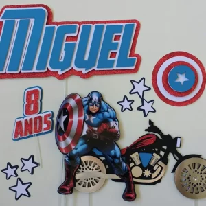 Arquivo Topo De Bolo Capitão América Studio
