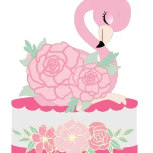 Arquivo Topo De Bolo Cisne Rosa Studio