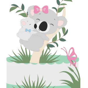 Arquivo Topo De Bolo Mamãe Coala Studio