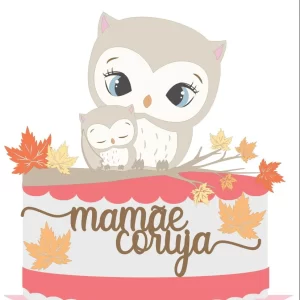 Arquivo Topo De Bolo Mamãe Coruja Studio