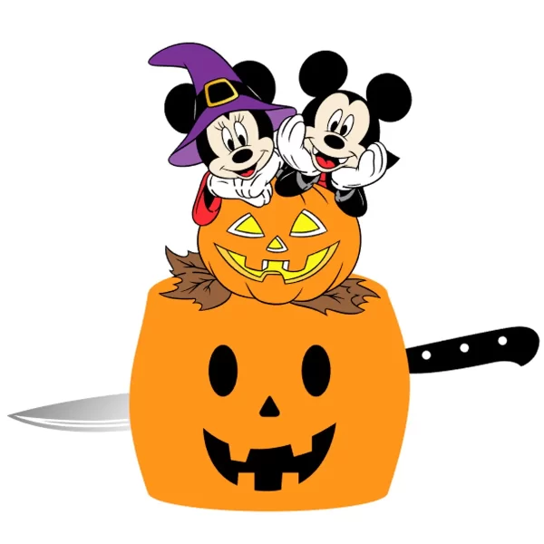 Arquivo Topo Halloween Mickey e Minnie Studio