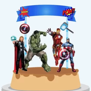 Arquivo Topo de Bolo Avengers Studio
