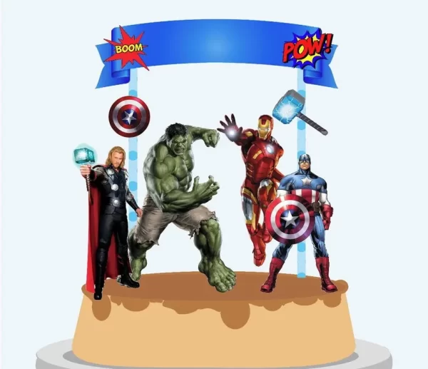 Arquivo Topo de Bolo Avengers Studio