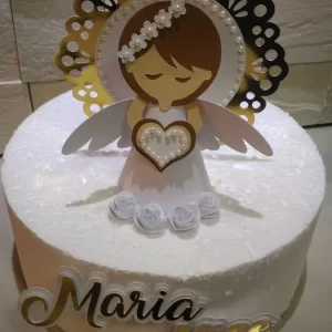Arquivo Topo de Bolo Batizado Menina Studio