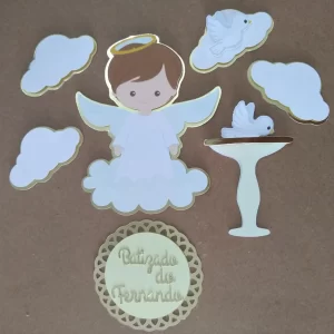 Arquivo Topo de Bolo Batizado Menino Studio