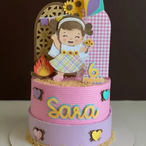 Arquivo Topo de Bolo Junina Menina Studio