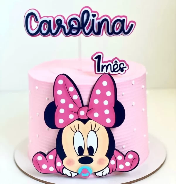 Arquivo Topo de Bolo Minnie Baby Studio