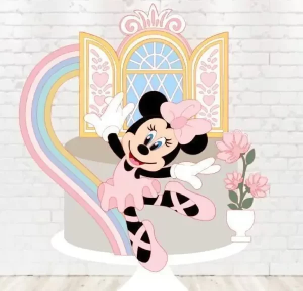 Arquivo Topo de Bolo Minnie Bailarina Studio