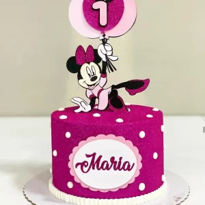 Arquivo Topo de Bolo Minnie Balões Studio