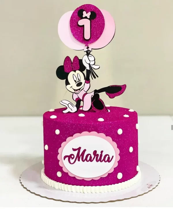 Arquivo Topo de Bolo Minnie Balões Studio