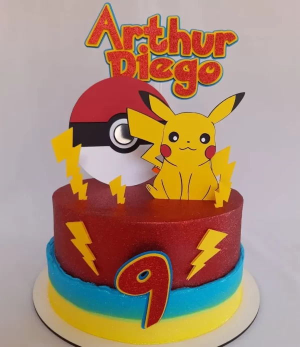 Arquivo Topo de Bolo Pikachu Studio