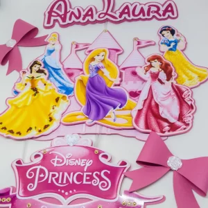 Arquivo Topo de Bolo Princesas Disney Studio