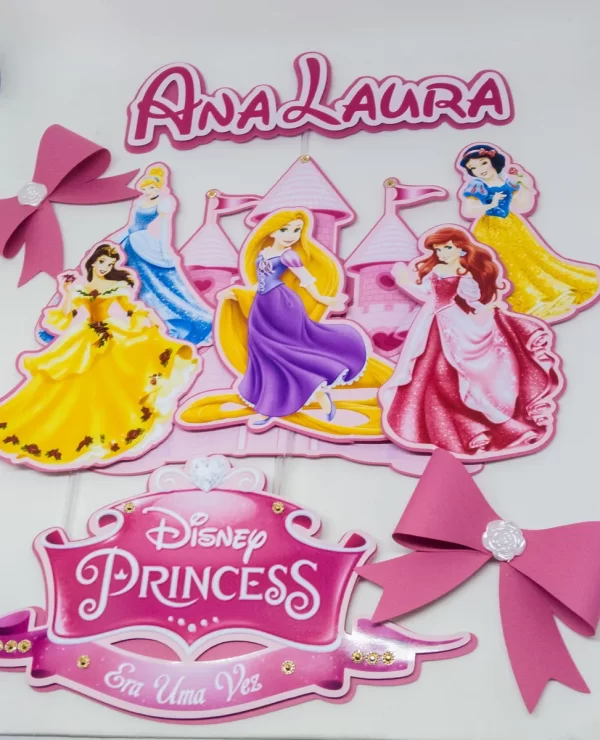 Arquivo Topo de Bolo Princesas Disney Studio