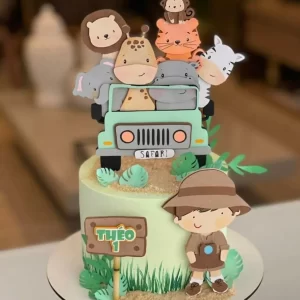 Arquivo Topo de Bolo Safari Cute Studio