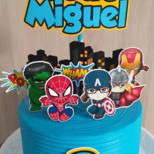 Arquivo Topo de Bolo Vingadores Baby Studio
