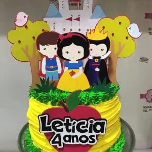 Arquivo Topo de Bolo da Branca de Neve Studio