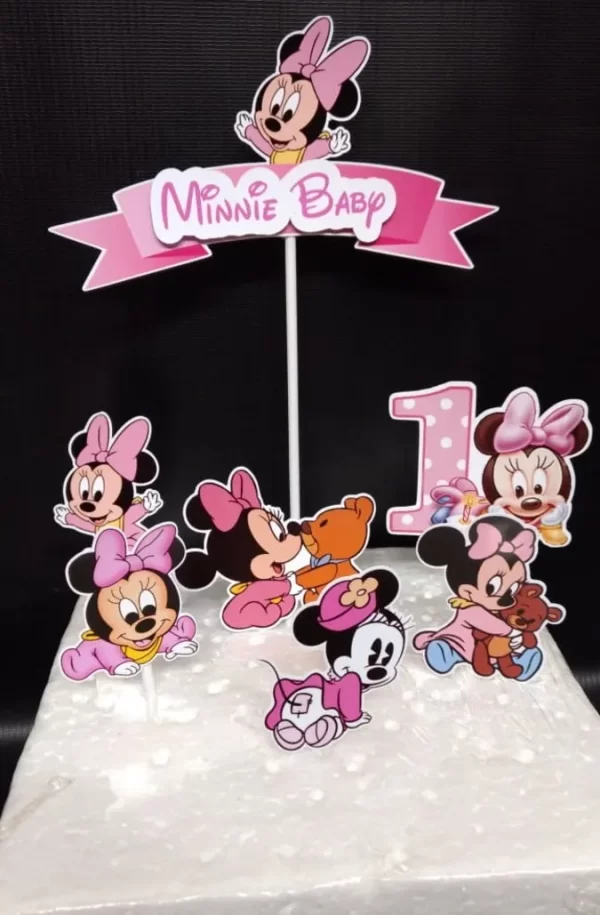 Arquivo Topo de Bolo da Minnie Bebe Studio