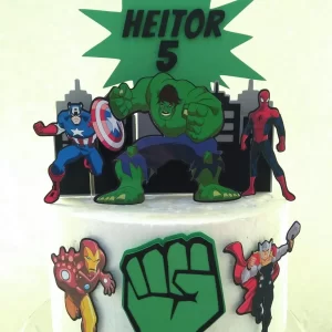 Arquivo Topo de Bolo de Vingadores 3d Studio