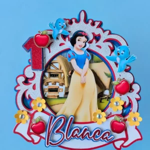 Arquivo Topper de Bolo Branca de Neve Studio