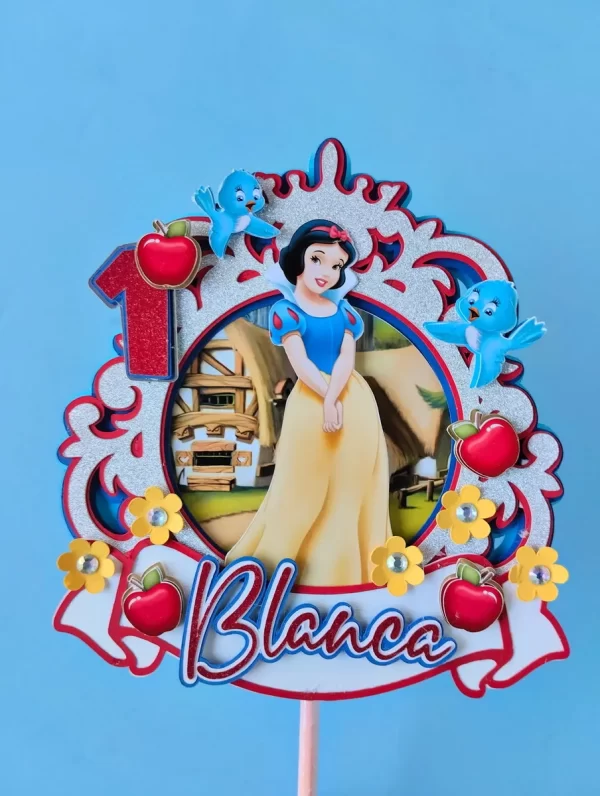 Arquivo Topper de Bolo Branca de Neve Studio