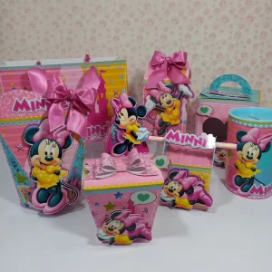 Arquivo de Corte Minnie Rosa Studio, Png e Pdf